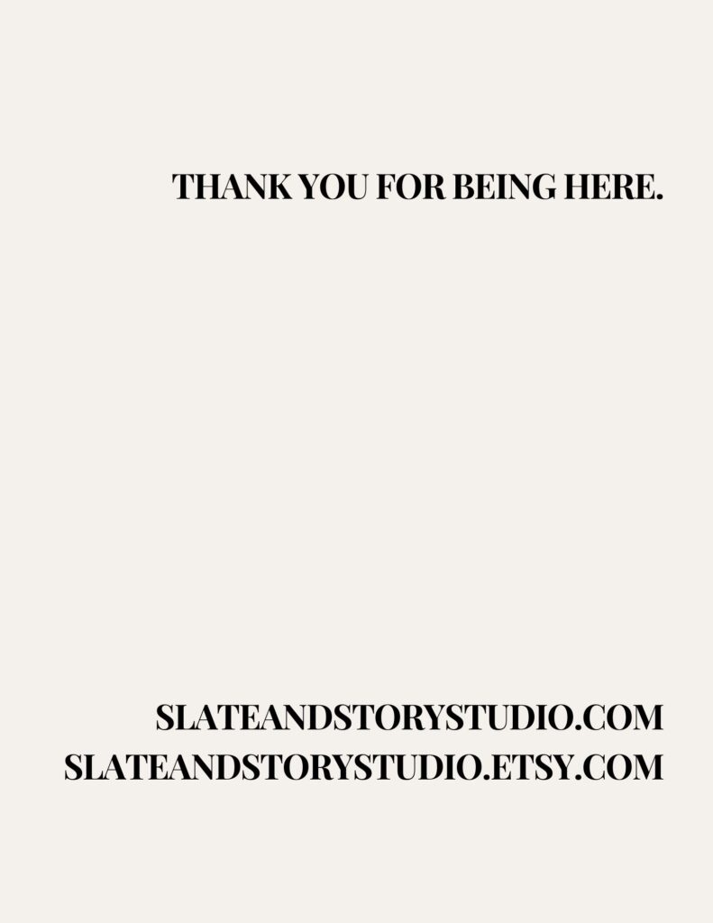 the linger journal slate and story studio heather gill